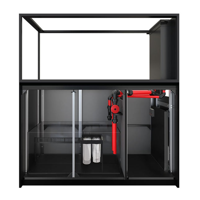Red Sea Reefer Peninsula S-700 G3 - Black Cabinet with doors removed