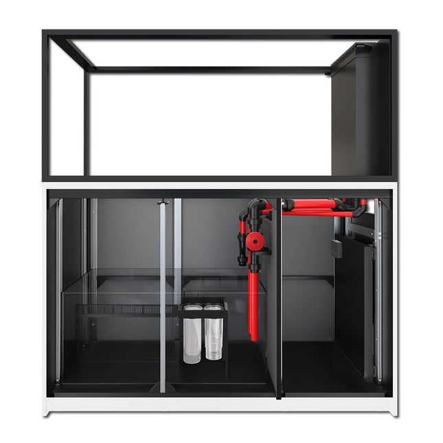 Red Sea Reefer Peninsula S-700 G3 - White Cabinet with doors removed
