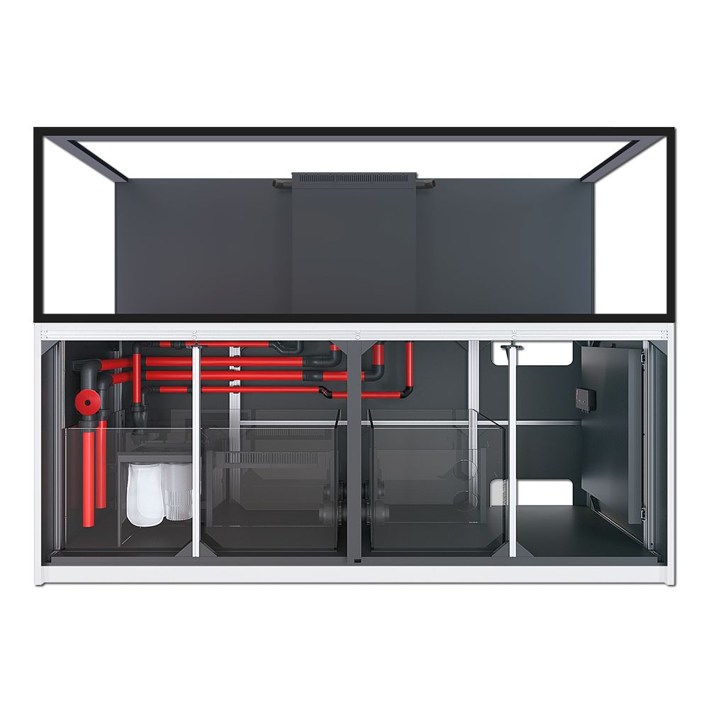 Red Sea Reefer S-1000 G3 - White Cabinet with doors removed