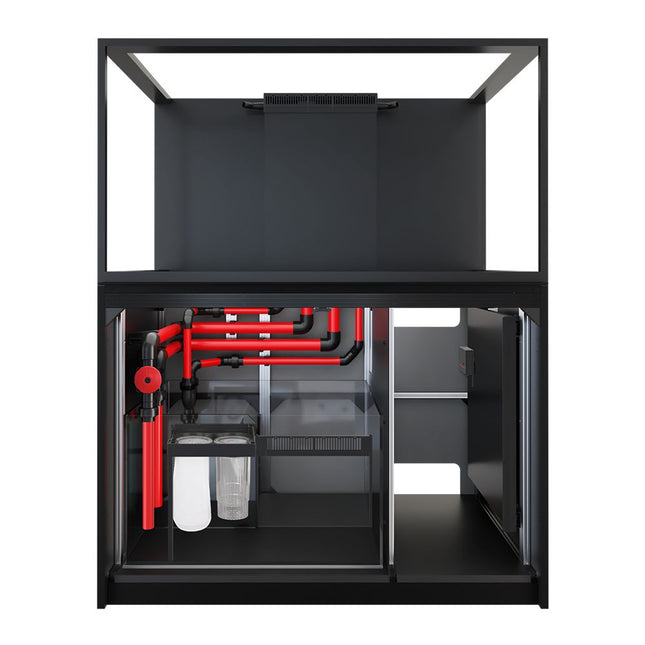 Red Sea Reefer S-550 G3 - Black Cabinet with doors removed