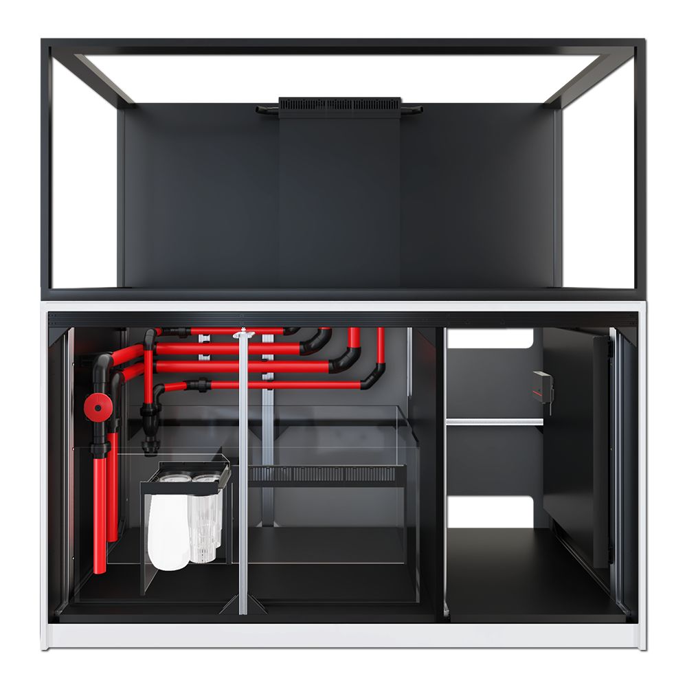 Red Sea Reefer S-700 G3 - White Cabinet with doors removed