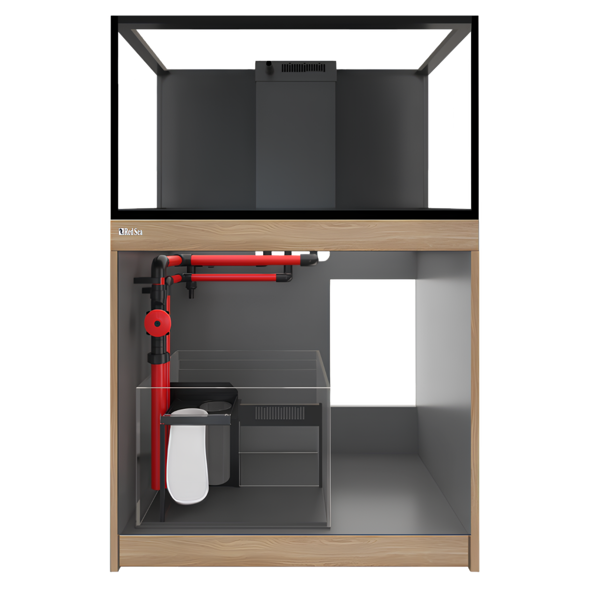 Red Sea Reef-Frame 250 - Oak Cabinet