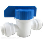 RO Inline Ball Valve Fitting (1/4 x 1/4 Quick Connect)