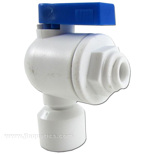 RO Elbow Ball Valve Fitting (1/4FPT x 1/4 Quick Connect)