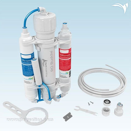 Aquatic Life RO Buddie 3 Stage - 100 GPD full package contents including hose and fittings