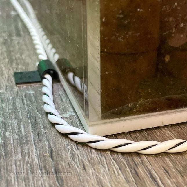 Half U Clips for Rope Leak mounted by an aquarium sump