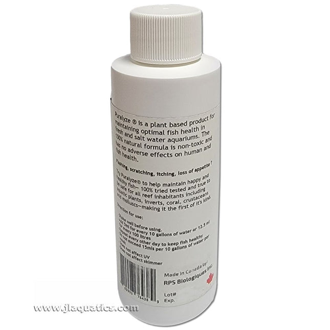 RPS Biologiques Puralyze Treatment back of bottle showing instructions