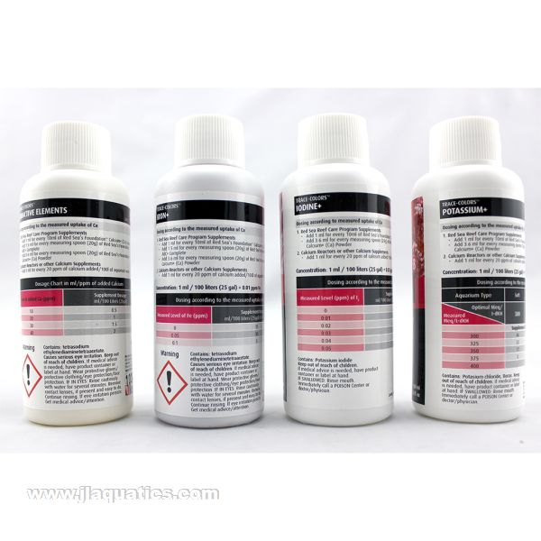 Red Sea Trace Colors A-B-C-D 4 Pack - 4x100ml