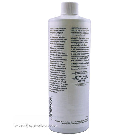 Seachem Reef Potassium directions for use