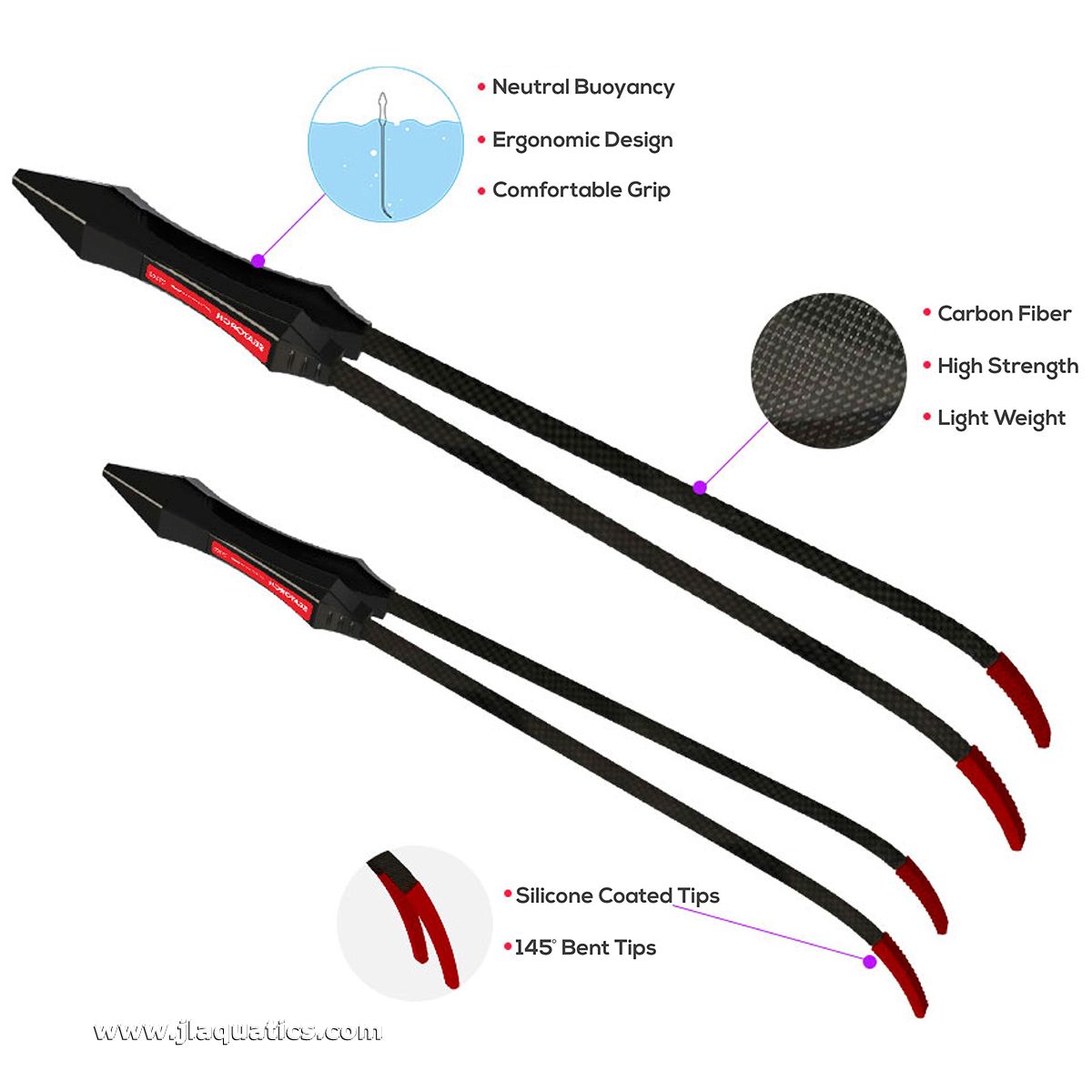 Seatorch Carbon Fiber Coral Tweezers - CT100 features