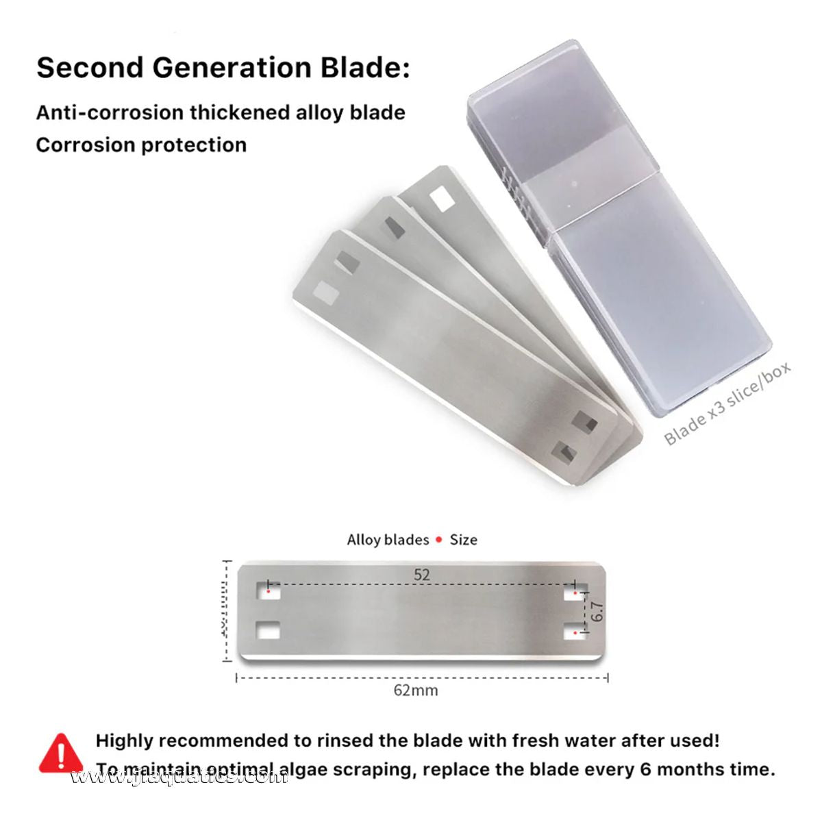 Seatorch Titanium Scraper blade dimensions 