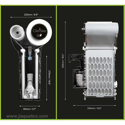 Clarisea SK-5000 G3 Automatic Fleece Filter dimensions