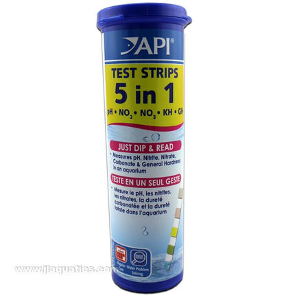 API 5-in-1 Test Strips contents of retail packaging