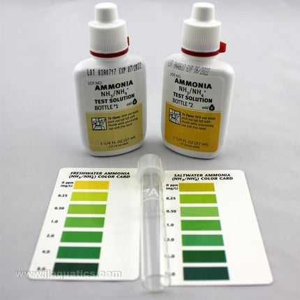 API Ammonia Test Kit contents of retail package for aquarium water testing