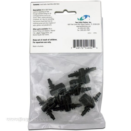 Two Little Fishies Micro Ball Valve - 6 Pack