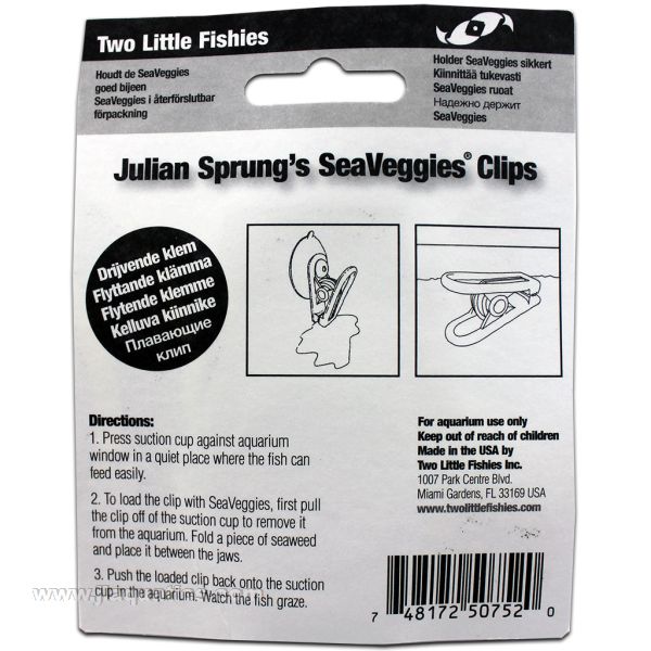 Two Little Fishies Floating Sea Veggie Clip