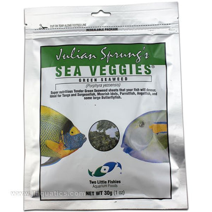 Two Little Fishies SeaVeggies - Green Seaweed - 30 Gram