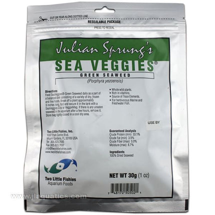 Two Little Fishies SeaVeggies - Green Seaweed - 30 Gram