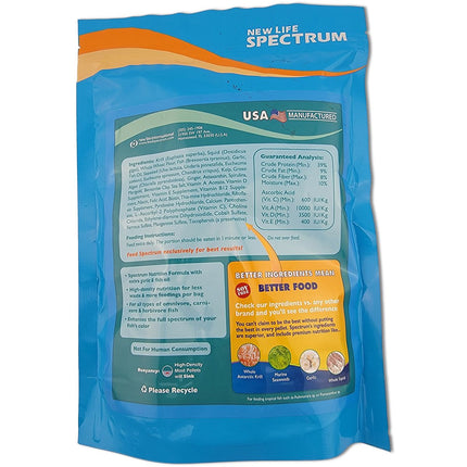 New Life Spectrum Thera-A Anti-Parasitic Pellet Food - 600 Gram ingredients and nutritional information