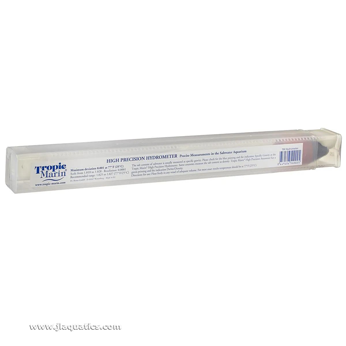 Tropic Marin High-Precision Hydrometer in packaging ready for sale.