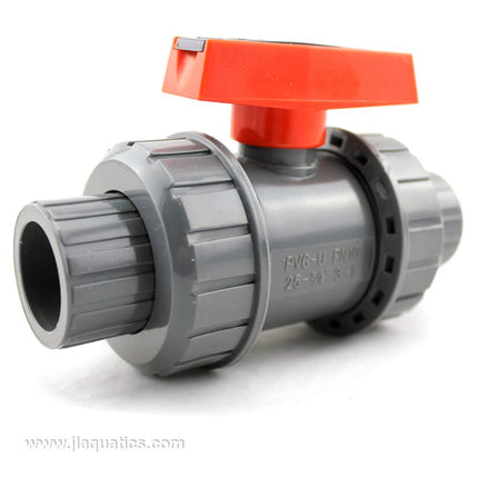 3/4 Inch True Union PVC Ball Valve fully assembled