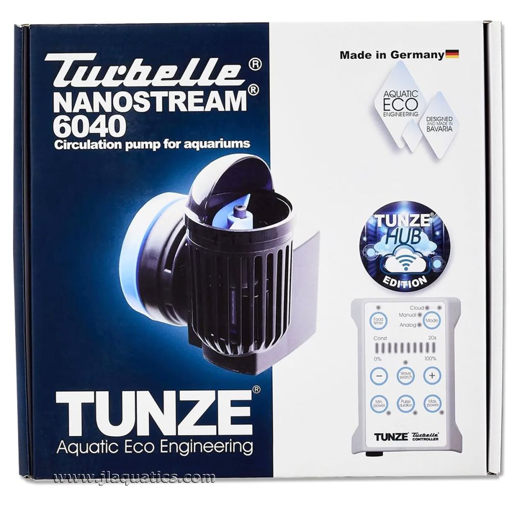 Packaging of the Tunze Turbelle Nanostream Pump - 6040 HUB edition