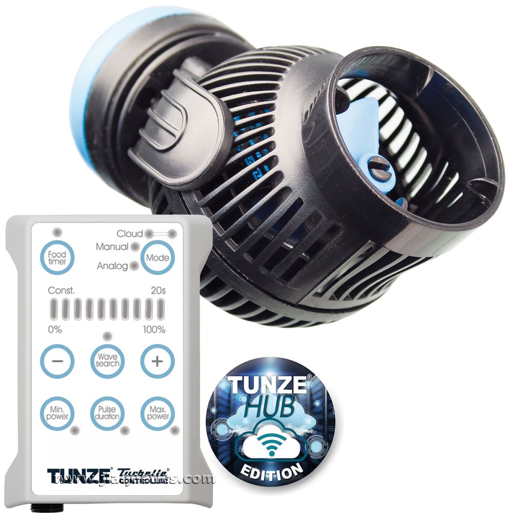 Tunze Turbelle Nanostream Pump - 6095 HUB Edition shown with controller
