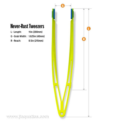 Vivid Creative Never Rust Aquarium Tweezers - Orange