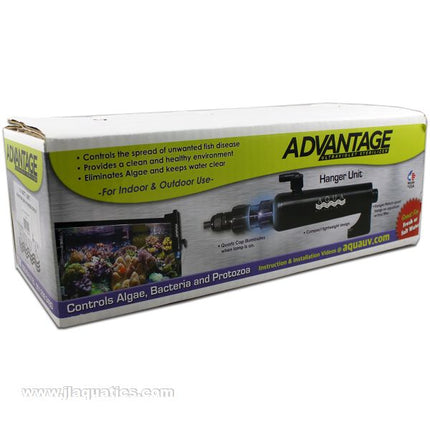 Aqua UV Advantage 2000 Hanger 8W UV Sterilizer  in retail packaging ready for sale