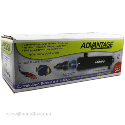 Aqua UV Advantage 2000+ 15W UV Sterilizer in retail packaging ready for sale