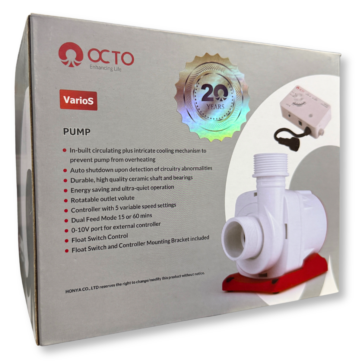 Reef Octopus Varios 2 DC Water Pump packaging 