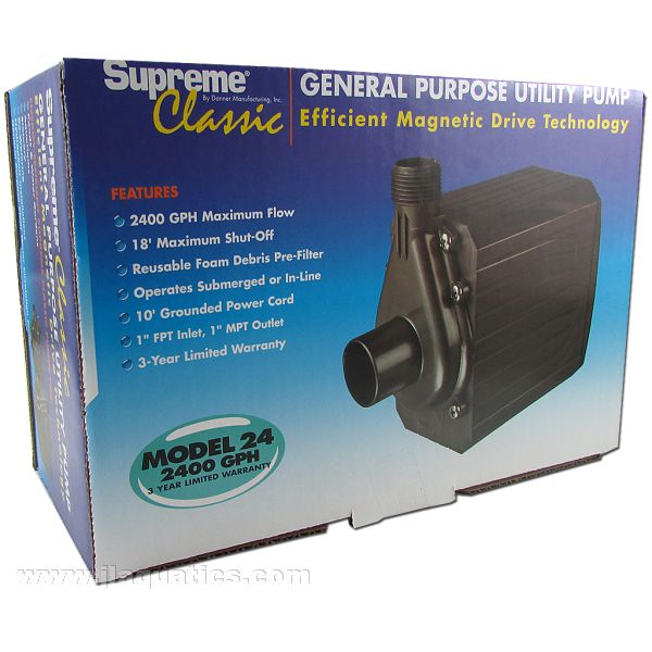 Buy Danner Mag-Drive 2400 Supreme Water Pump at www.jlaquatics.com