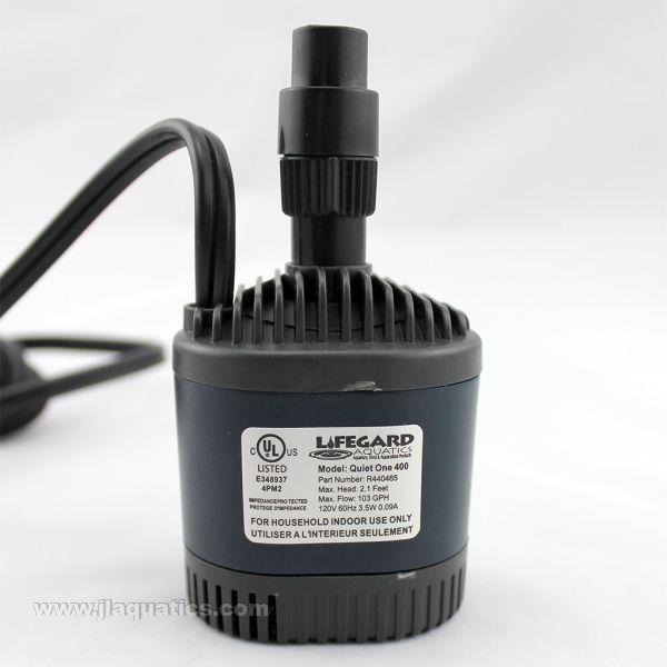 Lifegard Aquatics Quiet One Pro 400 Water Pump