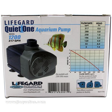 Lifegard Aquatics Quiet One Pro 1200 Water Pump