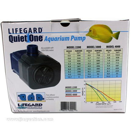 Lifegard Aquatics Quiet One Pro 3000 Water Pump