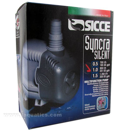 Sicce Syncra 1.0 Water Pump retail packaging ready for sale