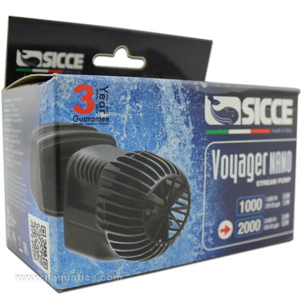 Sicce Voyager 2000 Pump retail packaging.