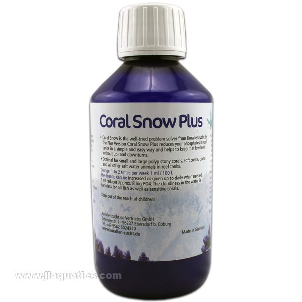 Buy ZEOVit Coral Snow Plus - 250ml at www.jlaquatics.com