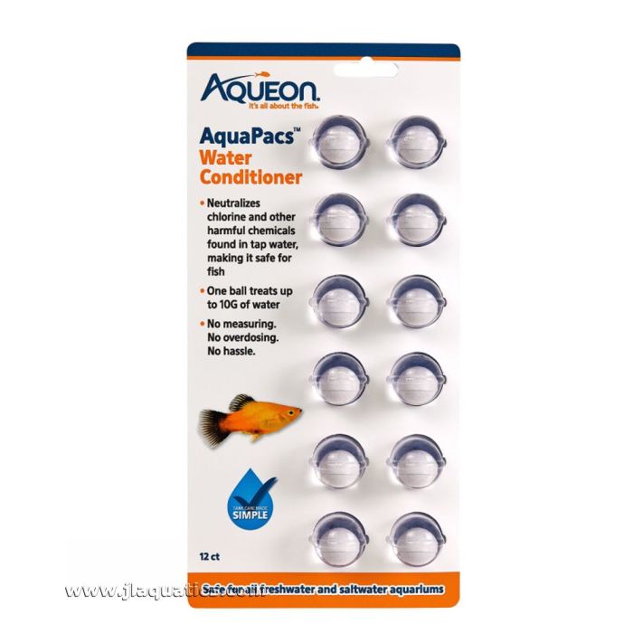 Aqueon AquaPacs Water Conditioner - 12 Pack