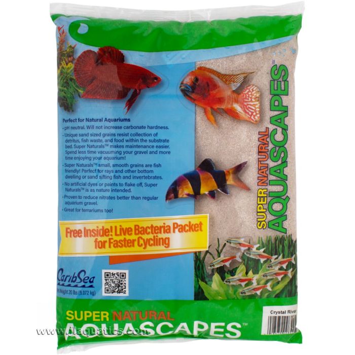 Caribsea Crystal River Aquarium Sand - 20lb