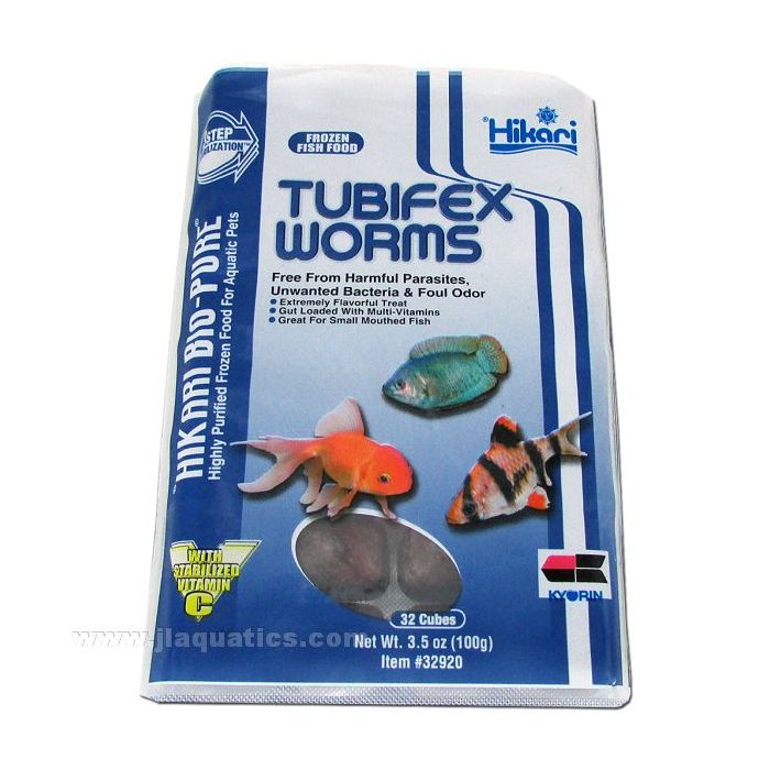 Hikari Frozen Tubifex Worms - 3.5oz Cube