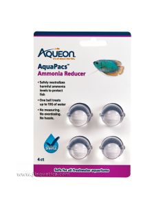 Aqueon AquaPacs Ammonia Reducer - 4 Pack