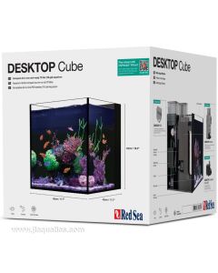 Red Sea Desktop Cube Aquarium with White Cabinet