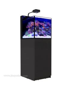 Red Sea Max Nano Peninsula aquarium with black cabinet